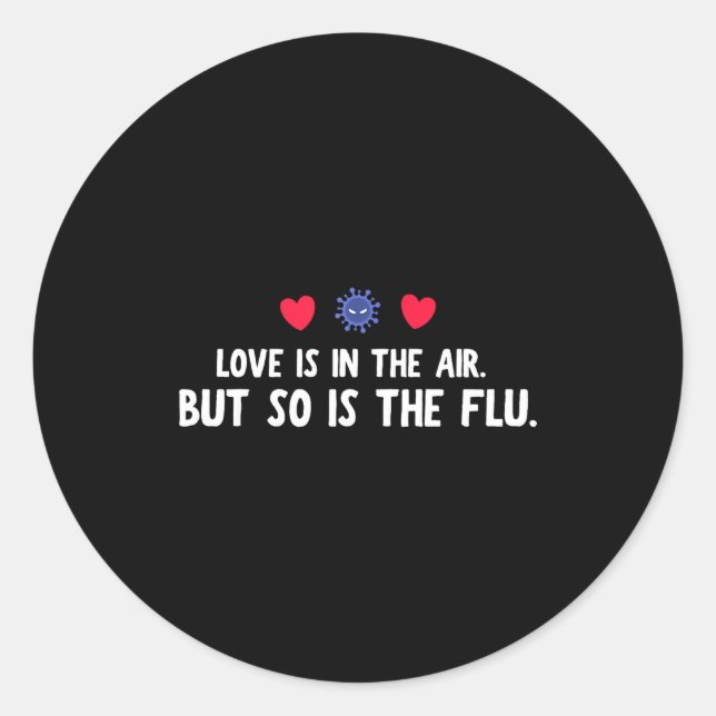 Adesivo Dia dos Namorados Ar So Flu (Frente)