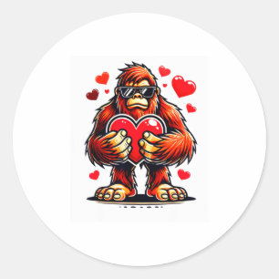 Adesivo Dia dos Namorados Bigfoot Coração Engraçado Sungle