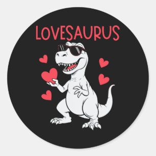 Adesivo Dia dos Namorados Coração de Amor Dinossauro Loves