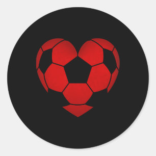 Adesivo Dia dos Namorados Coração de Futebol Para Meninos 