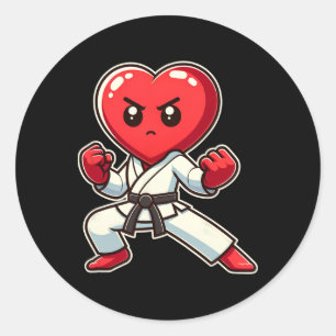 Adesivo Dia dos Namorados Coração Karate Taekwondo Mma Art