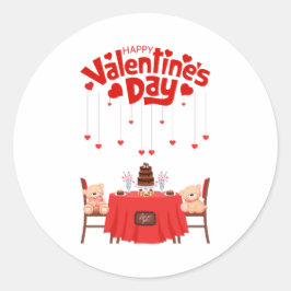 Adesivo Dia dos Namorados Corações Lindos Chocolates Ursos
