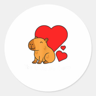 Adesivo Dia dos Namorados do Capivara Trocadilho Me Faz Ca