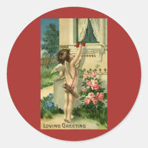 Adesivo Dia dos namorados do Victorian do vintage,