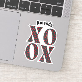 Adesivo Dia dos Namorados Felizes do XOXO Moderno