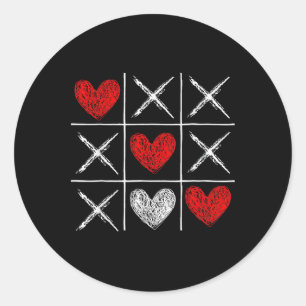 Adesivo Dia dos Namorados Jogo da Velha Xo-xo Presente eng