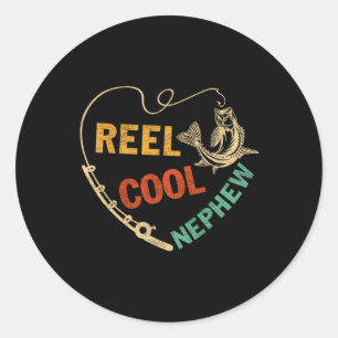 Adesivo Dia dos Pais Engraçado Carretel de Pesca Vintage P