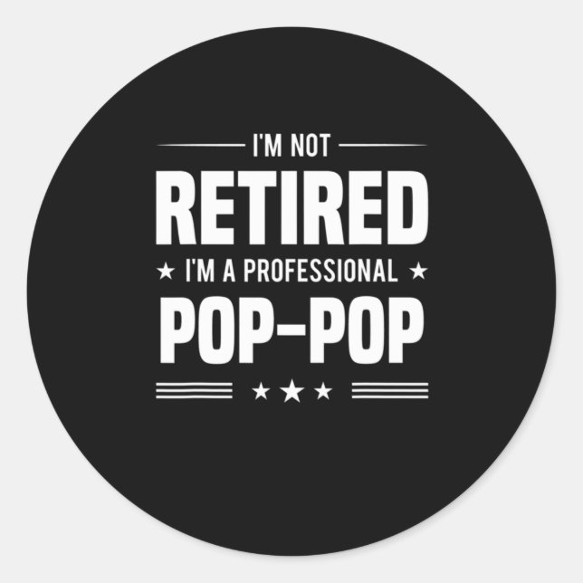 Adesivo dia dos Pais  | Im A Pop Profissional (Frente)