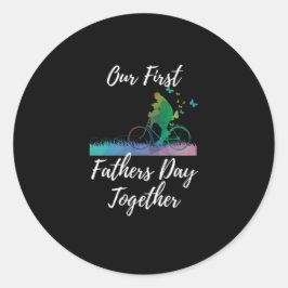 Adesivo dia dos Pais  | Nosso Primeiro Dia de os pais Junt