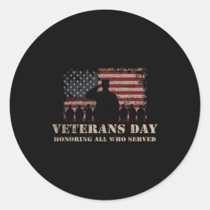 Adesivo Dia dos Veteranos em Homenagem a Todos que Servira