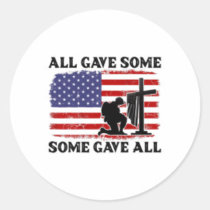 Adesivo Dia dos Veteranos, Todos Deram Alguns A Todos - Me