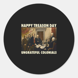 Adesivo Dia feliz da traição dos homens coloniais ingratos