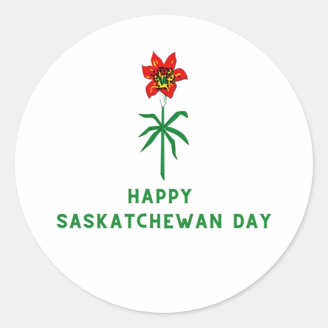 ADESIVO DIA FELIZ DE SASKATCHEWAN (Frente)