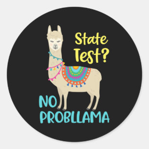 Adesivo Dia Funny Motivational Test Day For Students (Test
