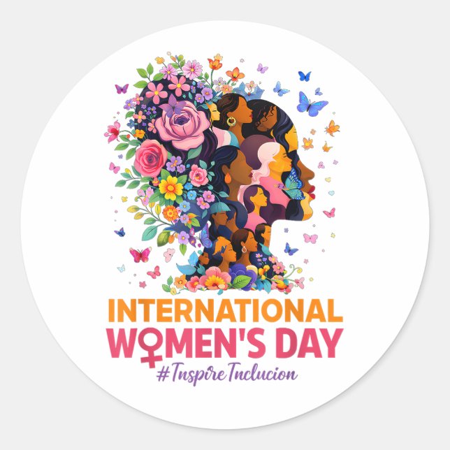 Adesivo Dia Internacional da Mulher (Frente)