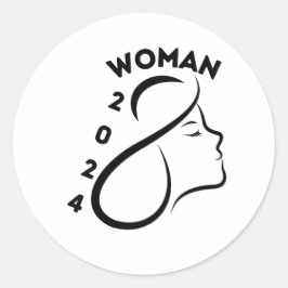 Adesivo Dia Internacional da Mulher 2024