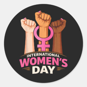Adesivo Dia Internacional da Mulher 8 de Março