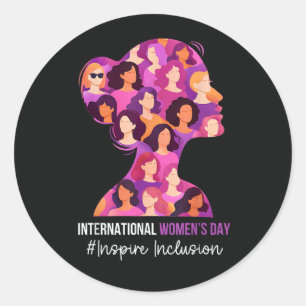 Adesivo Dia Internacional da Mulher 8 de Março