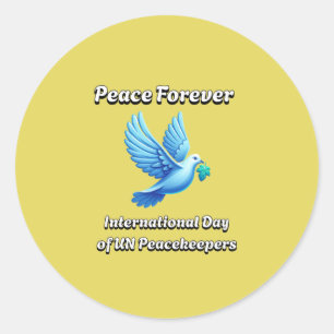 Adesivo Dia Internacional das Forças de Paz das Nações Uni