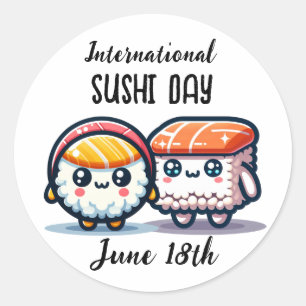 Adesivo Dia Internacional de Sushi _ 18 de junho