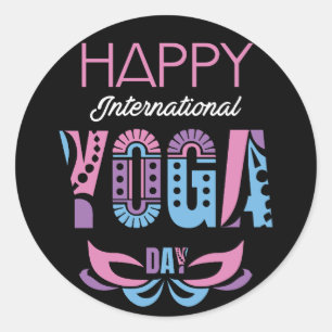 Adesivo Dia Internacional do Ioga