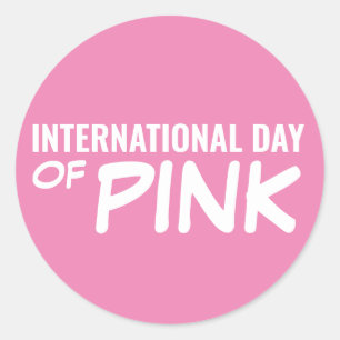 Adesivo Dia Internacional do Rosa