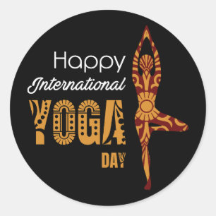 Adesivo Dia Internacional do Yoga