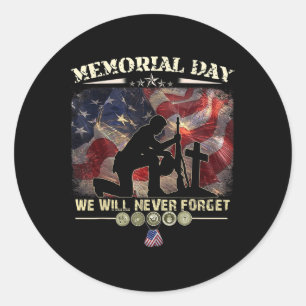 Adesivo Dia Memorial Nunca Esqueceremos Amantes Veteranos