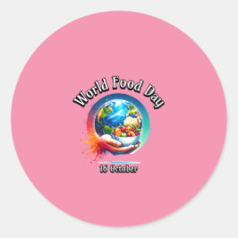 Adesivo Dia Mundial da Comida. 16 de outubro