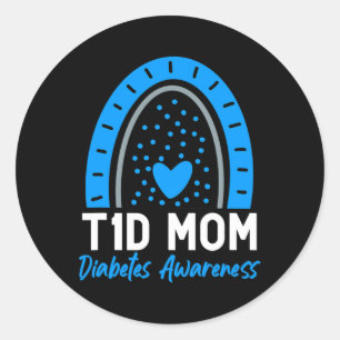Adesivo Dia Mundial da Diabetes Rouba T1D Tipo 1 Diabetes 