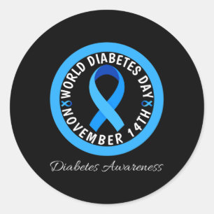 Adesivo Dia Mundial da Diabetes Tipo 1 Awarenes da Diabete