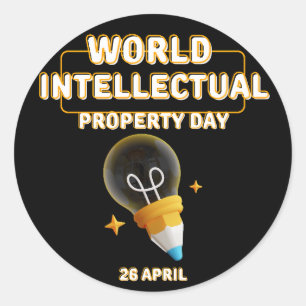Adesivo Dia Mundial da Propriedade Intelectual
