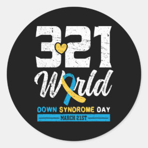 Adesivo Dia Mundial da Síndrome de Down 21 de março - Sínd
