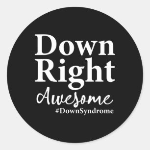 Adesivo Dia Mundial da Síndrome de Down para combater idei