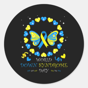 Adesivo Dia Mundial da Síndrome de Down Para Combater Idei