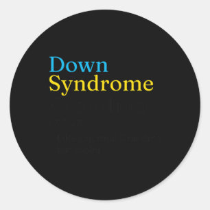 Adesivo Dia Mundial da Síndrome de Down para combater idei