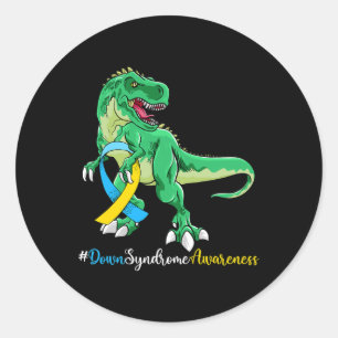 Adesivo Dia Mundial da Síndrome de Down para combater idei