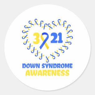 Adesivo Dia Mundial da Síndrome de Down Para Combater Idei