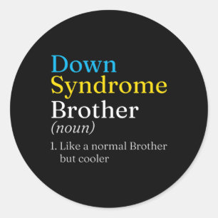 Adesivo Dia Mundial da Síndrome de Down para combater idei