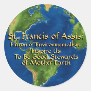 Adesivo Dia Mundial do Ambiente e Rua Francisco de Assisi