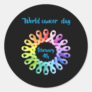 Adesivo Dia Mundial do Cancer