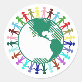 Adesivo Dia Mundial do Pensamento * Diversidade