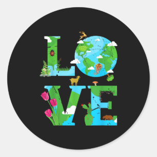 Adesivo Dia Mundial do Planeta Terra Ambiental Animal 