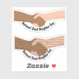 Adesivo Dia Nacional da Boa Vizinhança