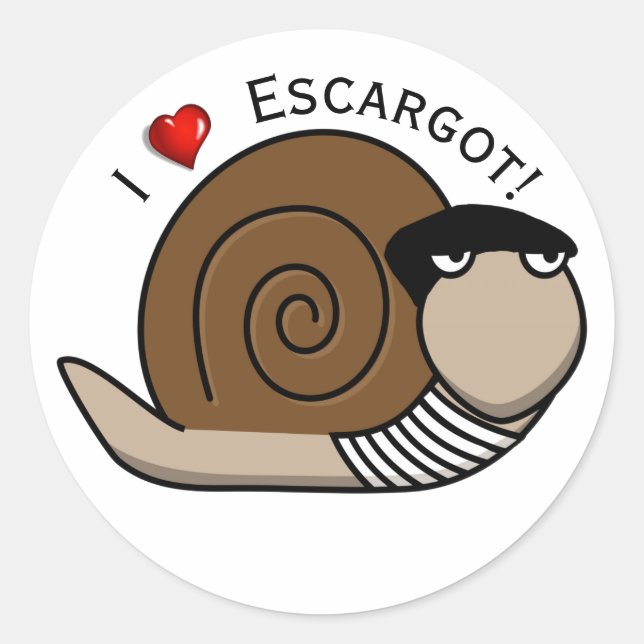 Adesivo Dia Nacional da Escargot (Frente)