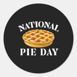Adesivo Dia Nacional da Pizza - Pi Day Science Math Lover