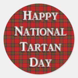 Adesivo Dia Nacional do Tartan