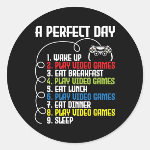 Adesivo Dia perfeito - Jogos engraçados 1