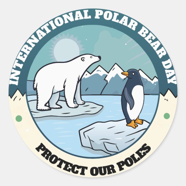 Adesivo Dia Polar Internacional (Frente)