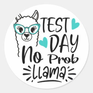 Adesivo Dia sem Prob-llama Llama Testando o Professor Dia 